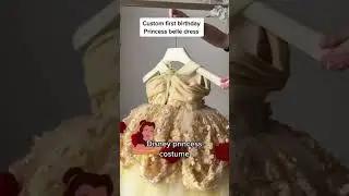 custom belle first birthday dress order