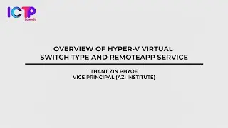 Overview of Hyper V Virtual Switch Types and RemoteApp Services (ICTPs)