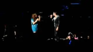 Joe Jonas & Demi Lovato singing This Is Me & Wouldn't Change A Thing 8/7/10 Tinley Park, IL