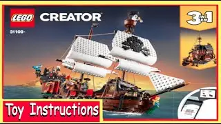 Building instructions for 31109, Pirate Ship, LEGO&reg; Creator @BrainyNerd