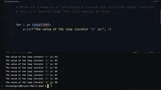 Counted Loops in Python