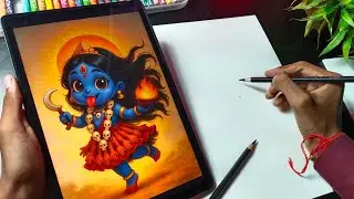 How To Draw Cute Kali Mata | Easy Step-by-Step Drawing Tutorial for Beginners🔥