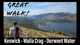 Circular Walk from Keswick up Walla Crag - views over Derwent Water, Lake District