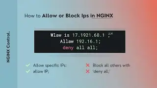 Как разрешить или заблокировать IP-адреса в NGINX