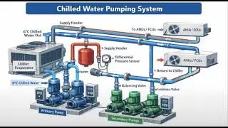 Chilled Water Pumping System कैसे काम करता है? | HVAC System Explained in Hindi
