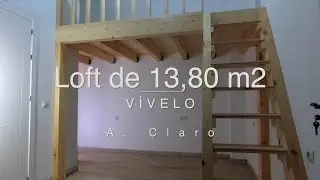 Loft a doble altura - Entrepisos de madera - Escalera de Madera - Con todas la medidas.