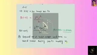[Math] In autumn, leaves of a tree fall to the ground according to a Poisson process with a rate of