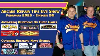 Arcade Repair Tips - Live Show Episode 96 - Free Millipede With A Pixelated Screen