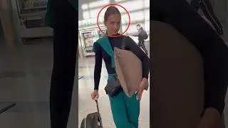 Она перехитрила службу безопасности аэропорта! 😂