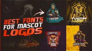 Best font pack for mascot logos | Top fonts for mascot logos | New font pack | Font pack by yash gfx