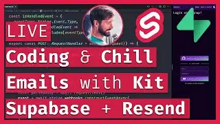 Email logins with Supabase, Resend and SvelteKit 💌&nbsp;Patreon-like Service Part 7 🔴&nbsp;LIVE Coding & Chill