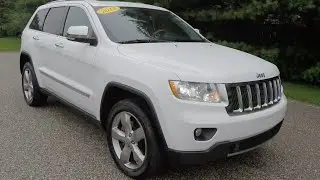 2013 Jeep Grand Cherokee Overland 4X4 | White | Martinsville, IN | 17989A