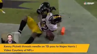 How Kenny Pickett threaded the needle on TD pass to Najee Harris