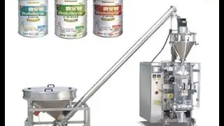 Large vertical form fill seal packaging machine for baking powder screw rotary filler pack system
