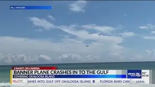 Banner plane crashes into the Gulf