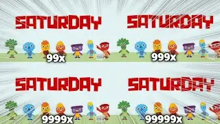 Noodle and Pals Days of the Week Intro at 99999x Insane Speed