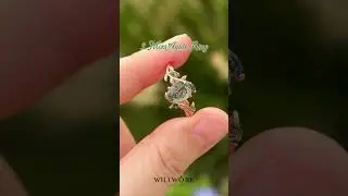 Solid Gold Moss Agate Ring | Nature-Inspired Engagement Ring | One-of-a-Kind Bridal Jewelry