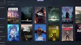Animated Game Covers on Steam Library
