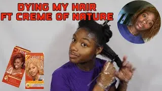 Dying My Hair For The First Time | Creme of Nature Red Copper and Ginger Blonde