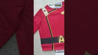 Inspired By Star Trek II-IV Wrath of Khan Starfleet Red Uniform Cosplay 3D