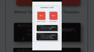 Simply Learn Transition in CSS ✨ | #shorts #tutorials