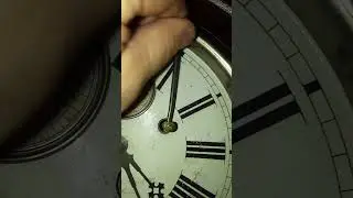 Winding up a 1888 regulator 4 by Gilbert Clock Works