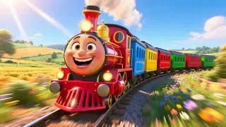 The Train on the Track Goes Choo, Choo, Choo | Fun Kids Rhyme | Nursery Rhymes & Songs