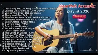 Beautiful Midnight Melodies 🌙🍃 Heartfelt Acoustic Pop for a Quiet Night & relax🌿