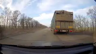 Дорога Н23 Запорожье Марганец | Каховское водохранилище | Состояние дорог | Timelapce | Hyperlapse