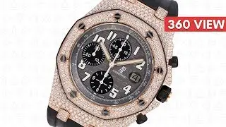 Audemars Piguet Royal Oak Offshore 42 Rose Gold Custom Diamond Set - Time4Diamonds