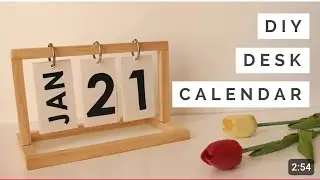 DIY Calendar | Desk calendar | Paper craft ideas | desk decor | Cardboard craft ideas #diy