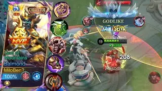 Balmond Exp Godlike + MVP Game | Balmond Emblem Tank + Item Full Tank | Balmond Best Build 2025
