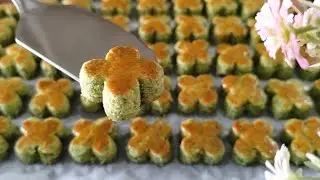 【青豆饼】Green Pea Cookies 独特的豌豆香气 你会喜欢的❤️ ＃新年饼