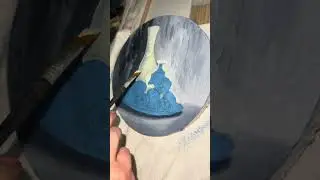 Maioliche e limoni &bull; olio su tela &bull; 20&oslash;cm + ASMR TIMELAPSE