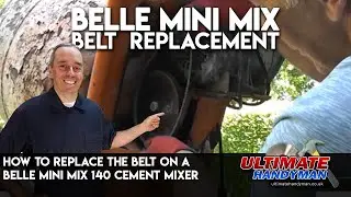 How to replace the belt on a Belle mini mix 140 cement mixer