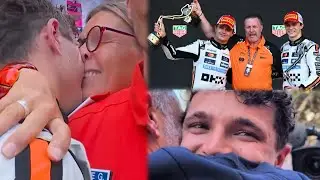 Lando Norris embraces his Mum & Dad after his Monaco Win | Wholesome Podium Scenes BTS