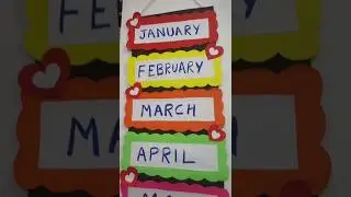 Hanging Calendar #months #shorts #diy #decor #crafts #newyear #calendar