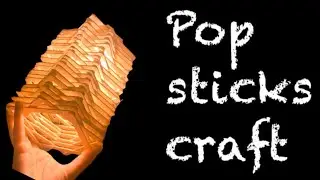 DIY Pop stick Lamp shade | Stick craft ideas|DIYs for your backyard