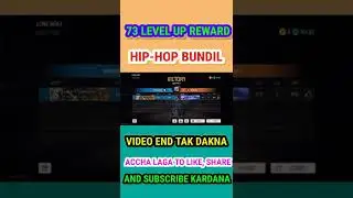 FREE FIRE MY 73 LEVEL UP COMPLETE AND REWARD REVIEW HIP-HOP BUNDLE 🎯#shorts#freefire#1379ff