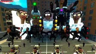 ARMY SKIBIDIMAN VS dafuq Boom! | TVWOMAN upgraded VS SKIBIDI TOILET BOSSES and GMAN in garry's mod!