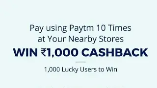 Paytm new Cashback offer 1000 ₹ add money offer by TECHNICAL DEEPAK