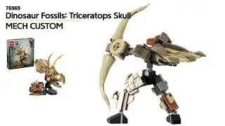 LEGO 76969 Dinosaur Fossils : Triceratops Skull Mech Custom Full version