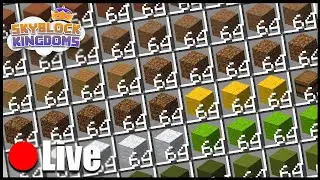 Relaxing and Gathering Materials for a Special Build! Skyblock Kingdoms!