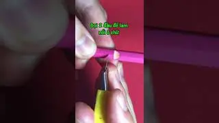 Hướng dẫn nhanh: Khắc chữ Lisa si&ecirc;u dễ tr&ecirc;n b&uacute;t ch&igrave;