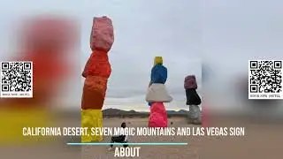 California Desert, Seven Magic Mountains and Las Vegas Sign