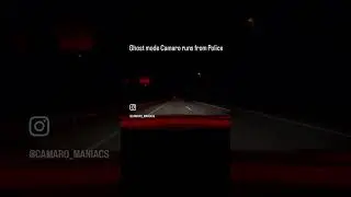 Camaro ZL1 runs from police in ghost mode !!