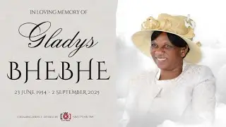 In Loving Memory Of Gladys Bhebhe