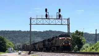UP ES44AC 8054 w/ Cool Crew Leads NS Manifest 368 on 7/11/23