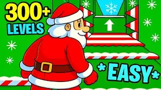 Snowy crazy parkour 300+ ❄️ Foxey-Maps 5462-5223-5997 (All Presents collected)