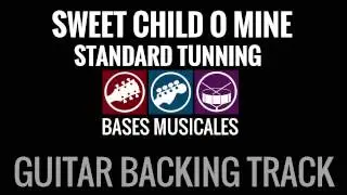Backing Track Sweet Child O Mine con voz y afinación standard acompañamiento